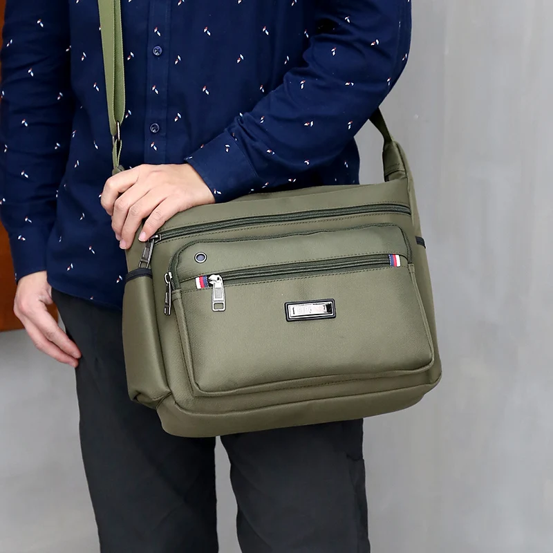 

Men's Bags Light Nylon Shoulder Bag Casual Travel Tote Crossbody Bags Waterproof Business handbag for men