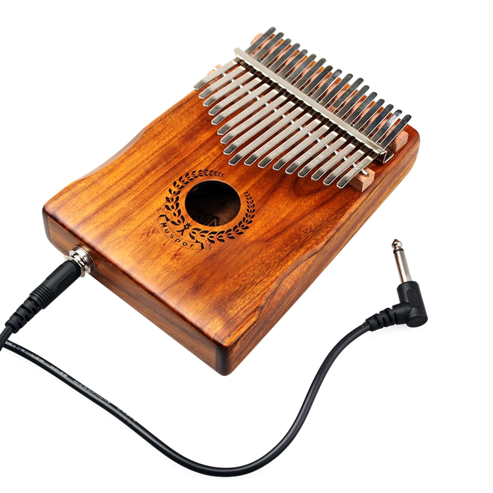 

17 Keys Solid wood Kalimba Thumb Piano 17 Keys Finger Piano Instrument Portable with Audio Cable & Storage Bag