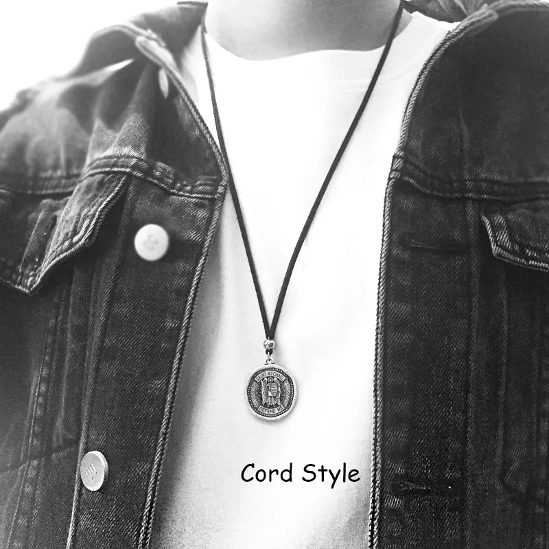 Мужские Сент подвеска с Майклом Архангел медаль кулон Русский Греческий