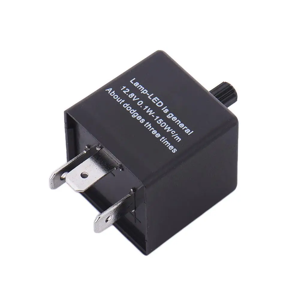 12 В постоянного тока 3 контакта регулируемый светодиодный фонарик реле поворота