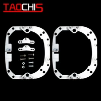 taochis car headlight projector len frames adapter for hella 2 to hella 3r g5 style bi xenon bi led lens modification bracket