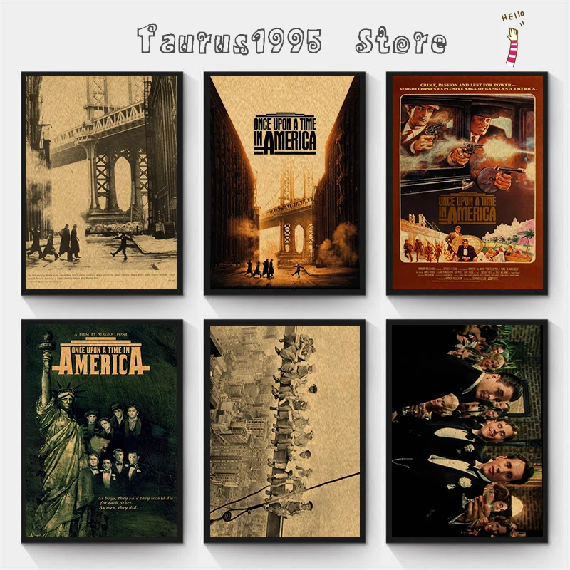 

New Once Upon a Time in America/classic movie film poster/kraft paper/bar poster/Retro Poster/decorative painting