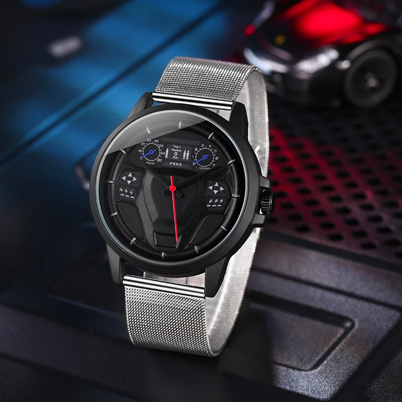 

Soki-men's Top Mesh Fashion Watch Quartz Watch Luxury Brand Sports Military Style Men's Clock 2021 New Design Men's Watch