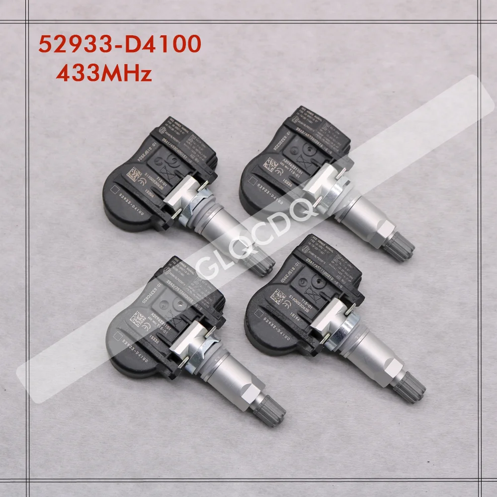 Датчик давления в шинах для 2017-2023 HYUNDAI VELOSTER 2020 KIA SOUL 433 МГц 52933-D4100 52933-2F000 TPMS