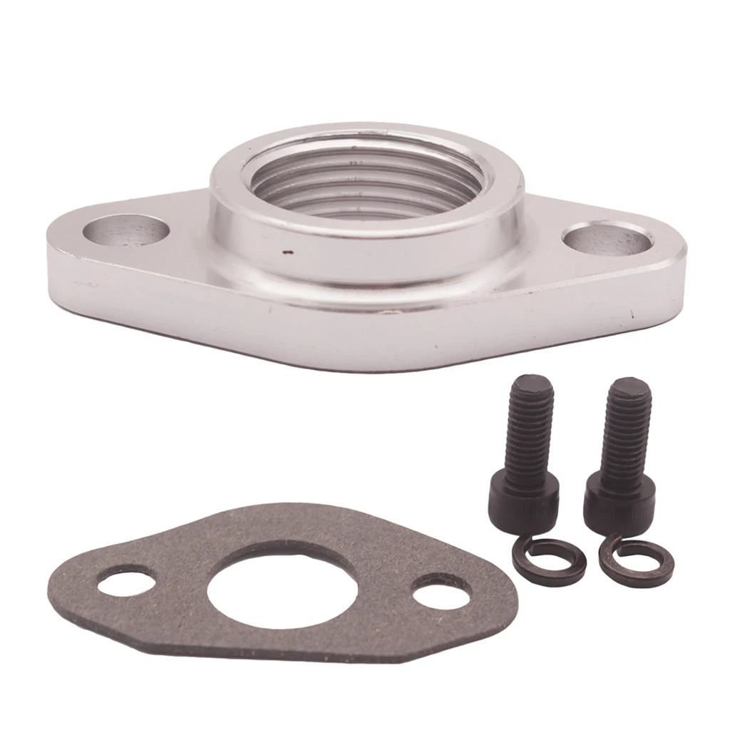 Billet Aluminum Oil Drain Flange 3/4&quot Barb For T3 T4 T04B T04E T04 | Автомобили и мотоциклы