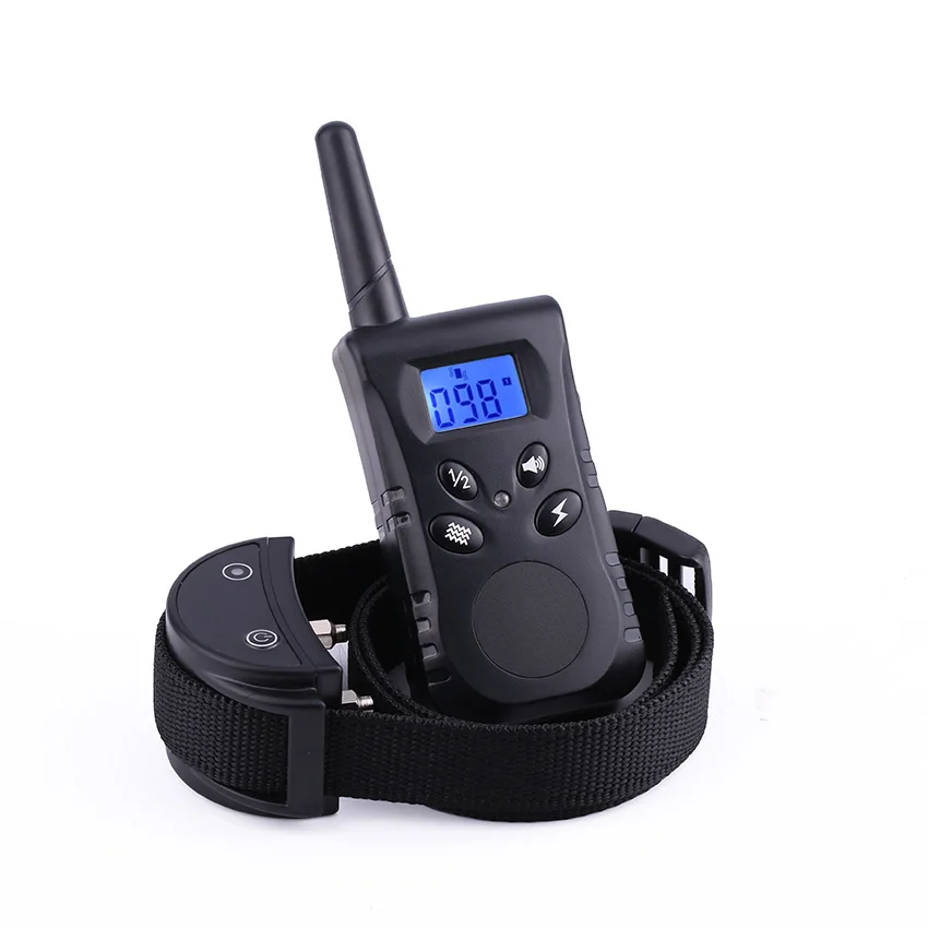 

Ошейник для дрессировки собак PD520S, перезаряжаемый водонепроницаемый ошейник с электрошоком и дистанционным управлением, поддержка 2 собак,...