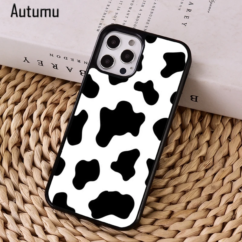 Милый чехол для телефона с коровьим принтом iPhone 12 13 mini X XS XR 11 Pro Max SE 2020 5 6S 7 8 Plus Samsung