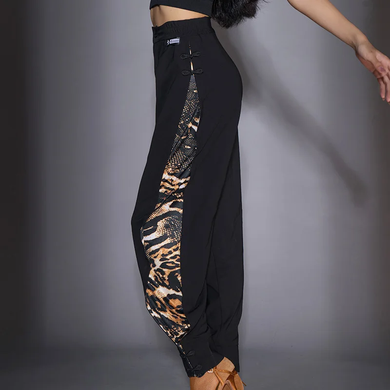 Новинка 2021 брюки для латинских танцев женщин национального стандарта высокая