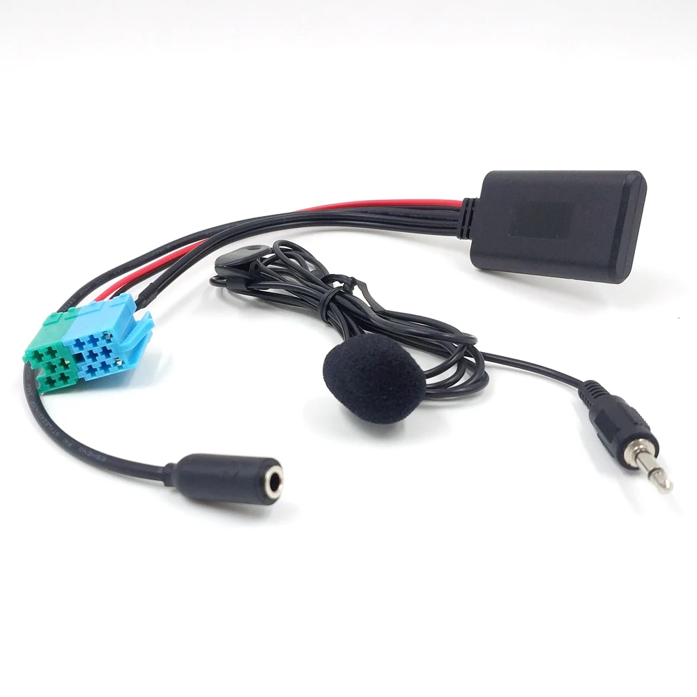 Biurlink 6 + 8 Pin автомобильного радиоприемника Aux In Bluetooth аудио адаптер кабель