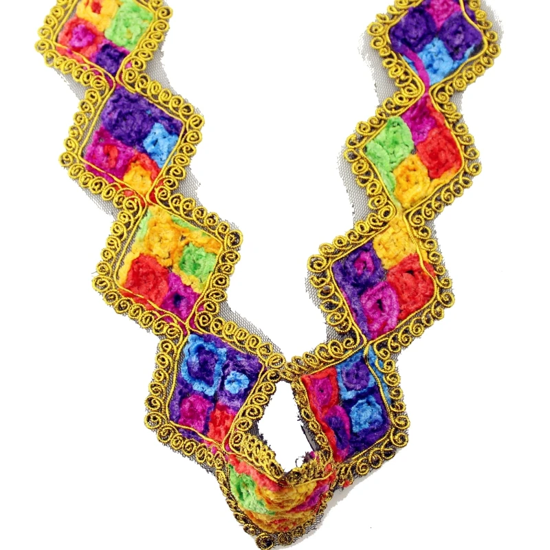 Кружевные тканевые ленты швейцарские разноцветные ткацкое шитье 3 ярда | Дом и