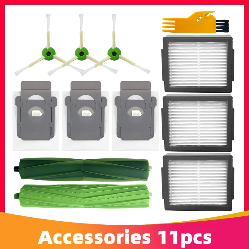 

Сменные детали для робота-пылесоса iRobot Roomba J7 7150 / J7 Plus 7550, роликовая щетка, боковые щетки, пылесборник, фильтр НЕРА