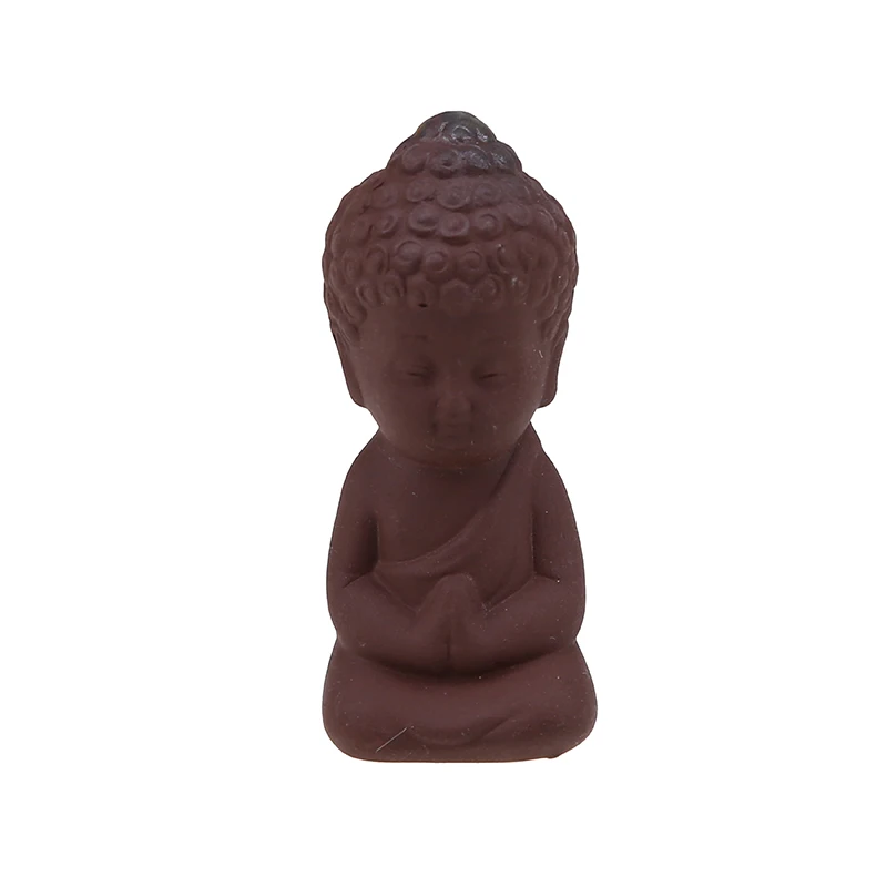 Керамическая миниатюрная Милая статуя Будды фигурка монаха креативная