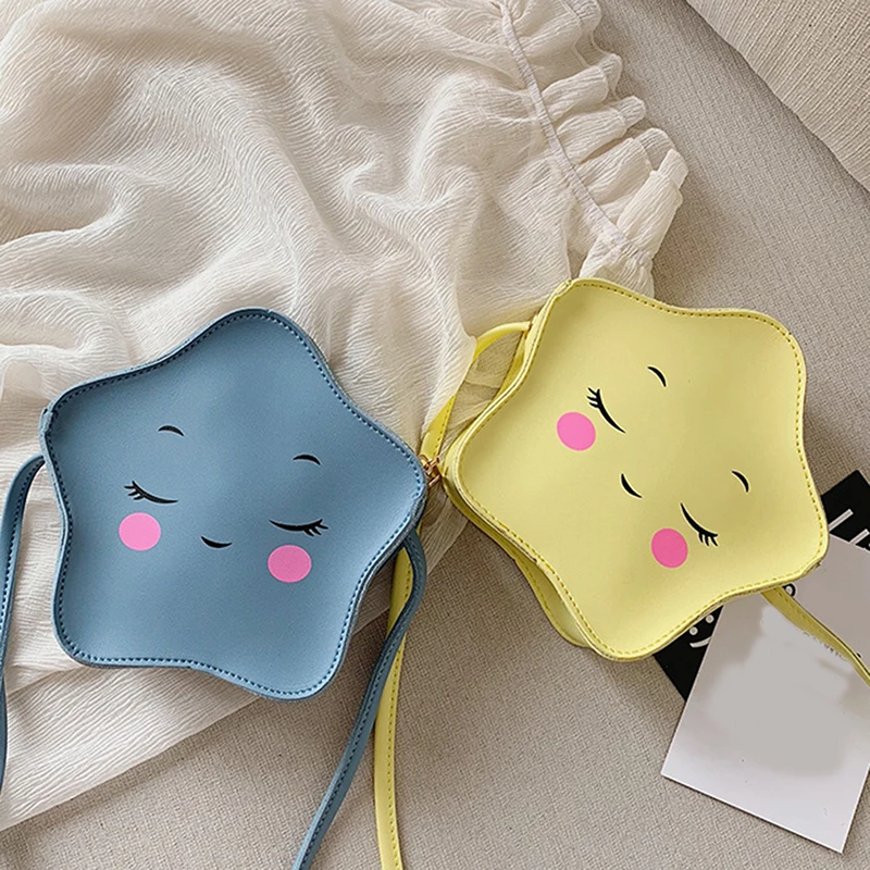 Сумка кросс боди в форме звезд для девочек милый мультяшный Детский кошелек