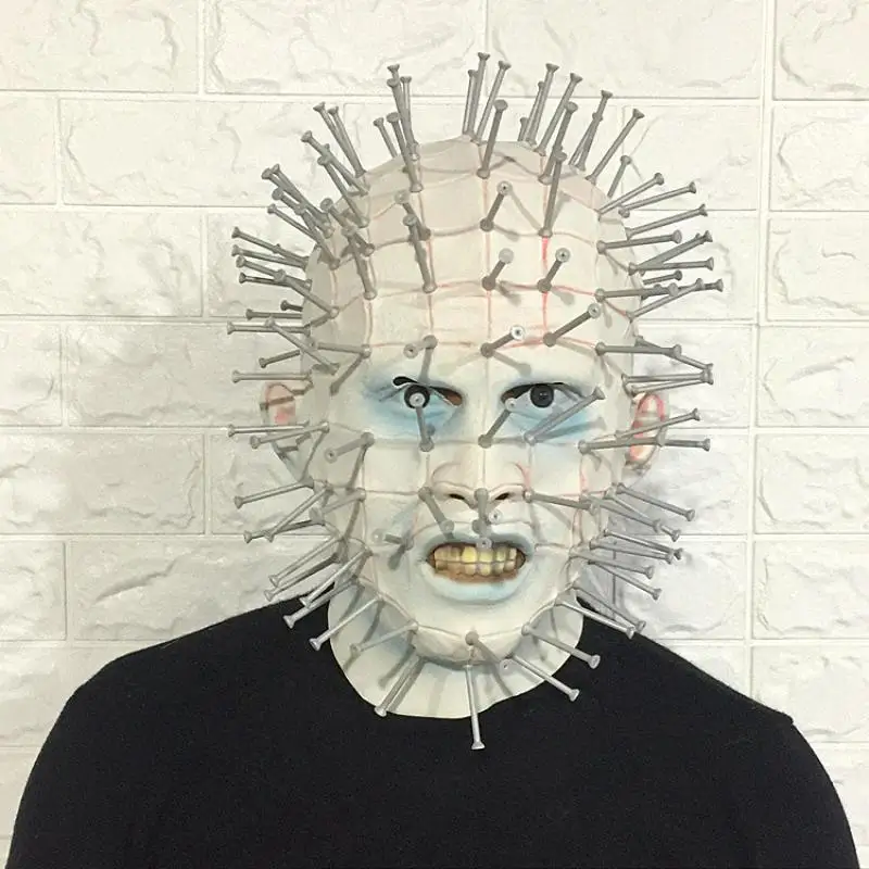 Hellraiser Pinhead маска ужаса вечерние карнавальные маскары голова гвоздь человек фильм
