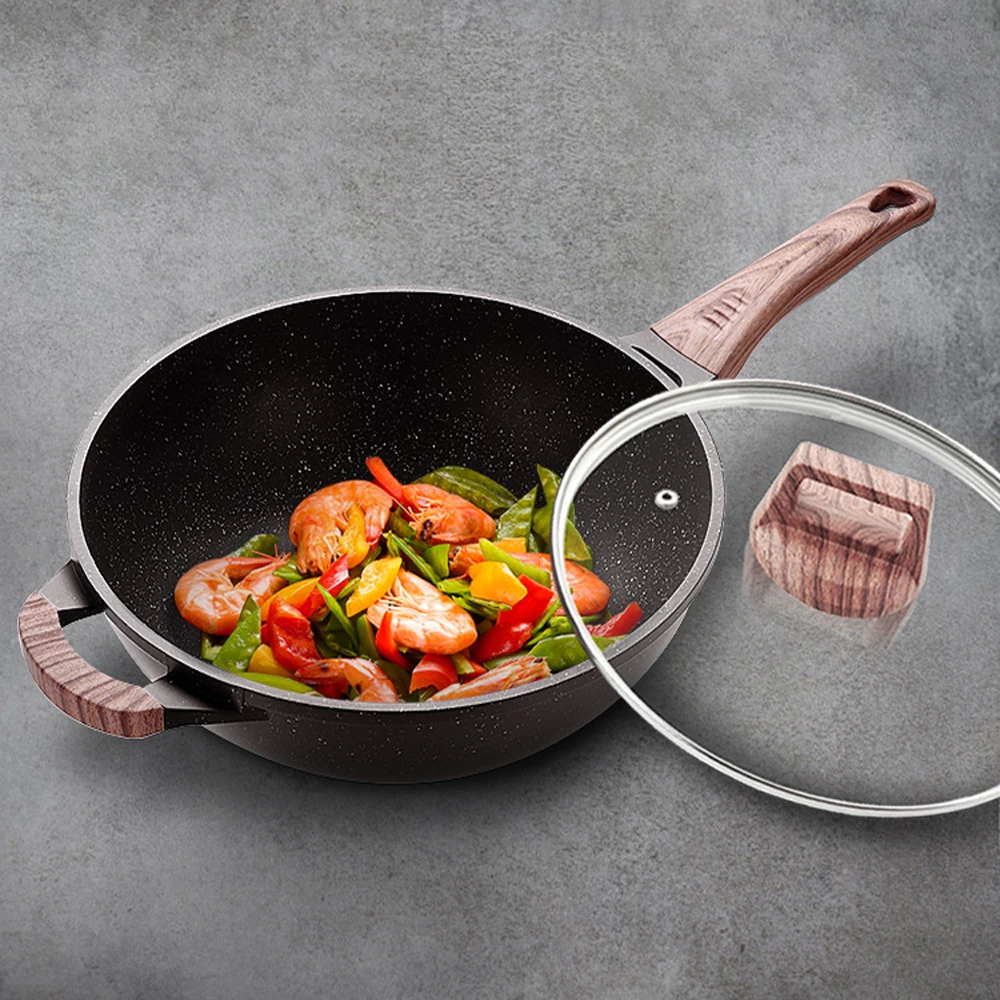 Антипригарная сковорода многоцелевой для стейка без паров использовать газовой