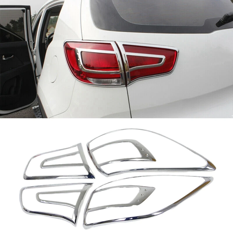 

4Pcs ABS Car Rear Tail Light Lamp Cover Trim for Kia Sportage 2011-2016