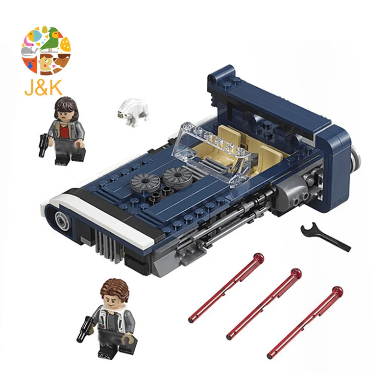 75209 356 шт Звездные серии войны Han Solo's landspeder модель корабля строительные блоки