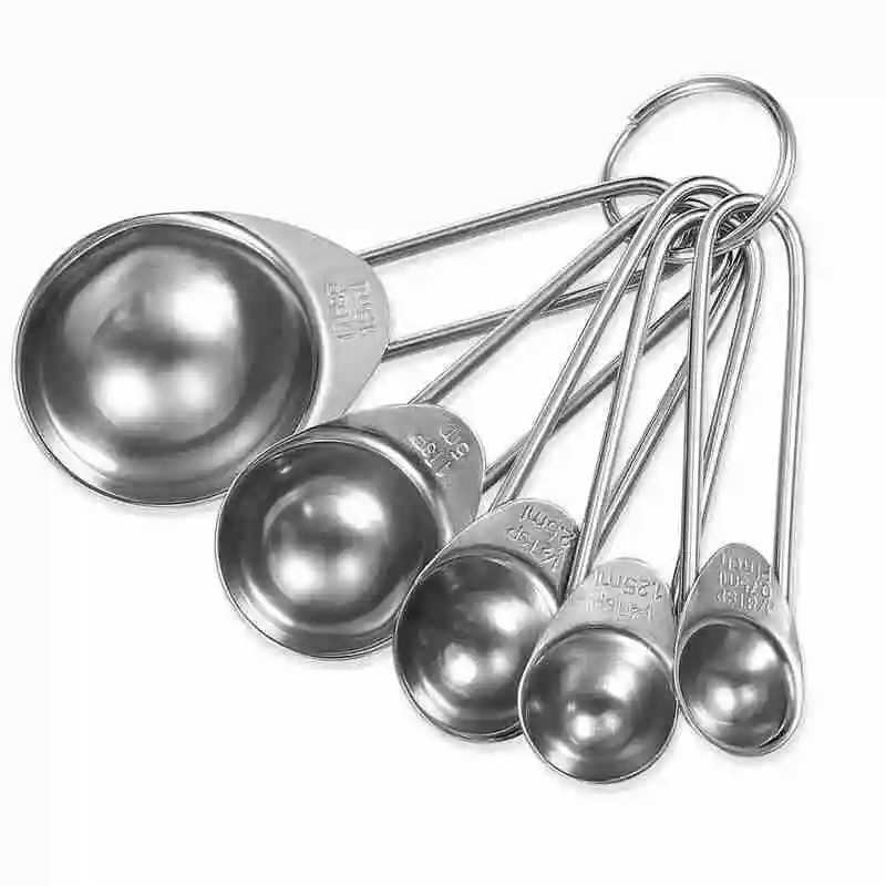 5 шт. стальная мерная ложка зеркальный светильник набор ложек качественные
