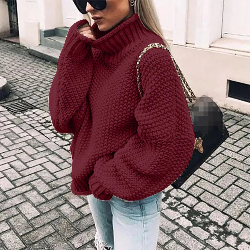 Winter Sweater For Women Sweter De Mujer Invierno 2020 Fashion Knitted Long Sleeve Pullover Sweaters Top | Женская одежда