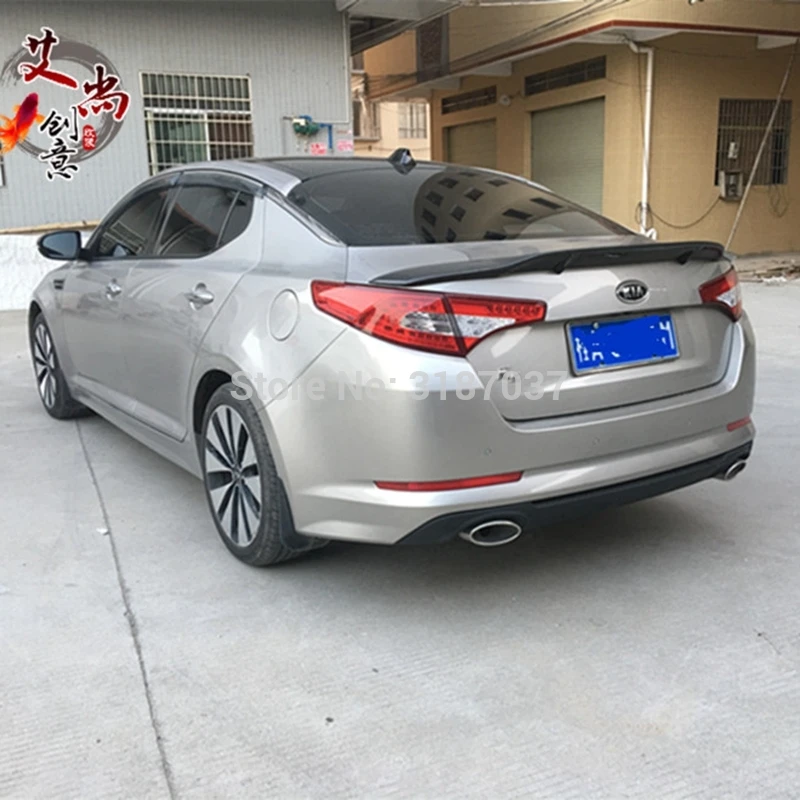 For Kia K5 Optima 2011 2012 2013 R style Carbon Fiber Rear Roof Spoiler Wing Trunk Lip Boot Cover Car Styling | Автомобили и