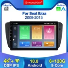 Автомагнитола 2 Din, Android 10,0, мультимедийный видеоплеер, GPS-навигация для Seat Ibiza MK4 6J 2009 2010-2013, 2din, без DVD, 6 + 128G, Wi-Fi