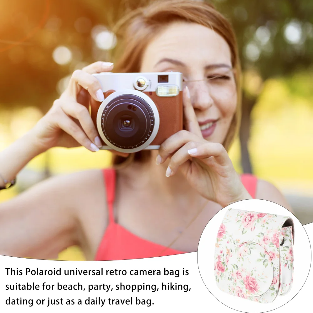 

1Pc Instant Camera Case Storage Bag Gift Compatible with Instax Mini 8