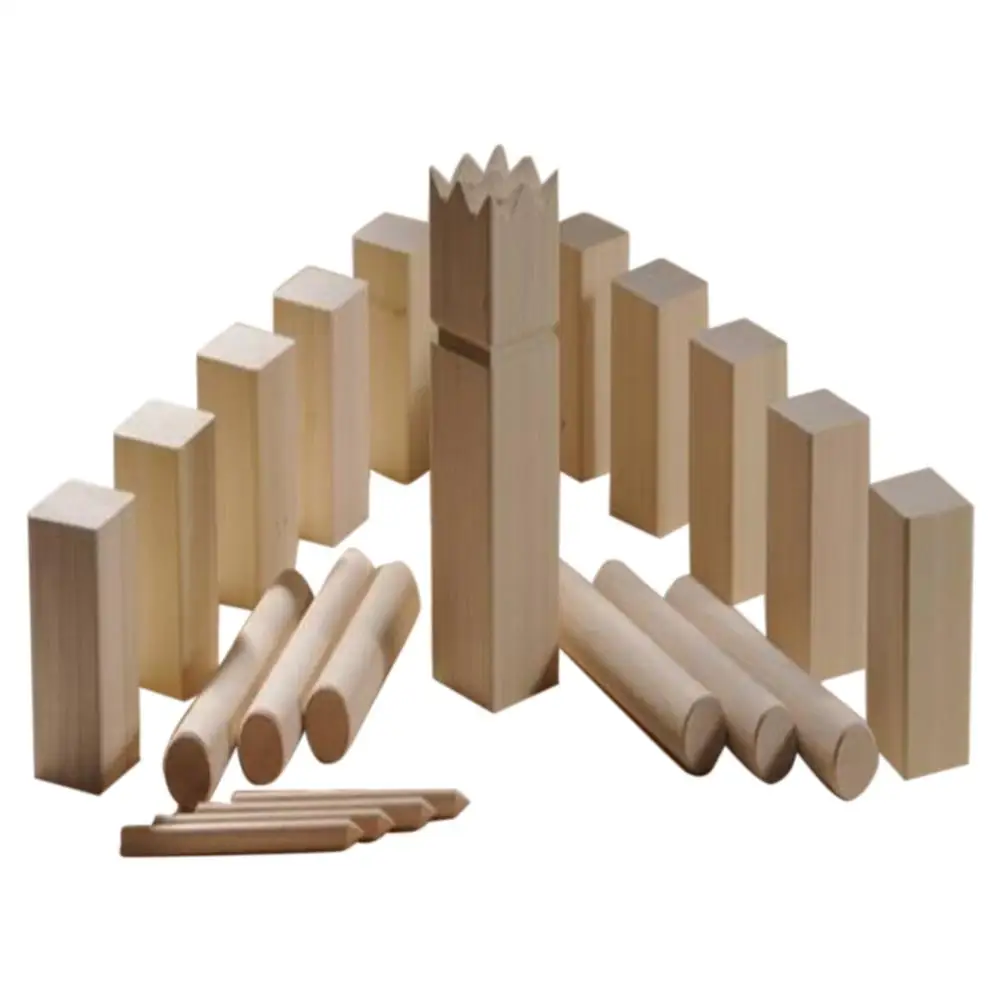 

Деревянный набор игрушек KUBB для спорта на открытом воздухе, король и солдат, газон, игрушки для отдыха