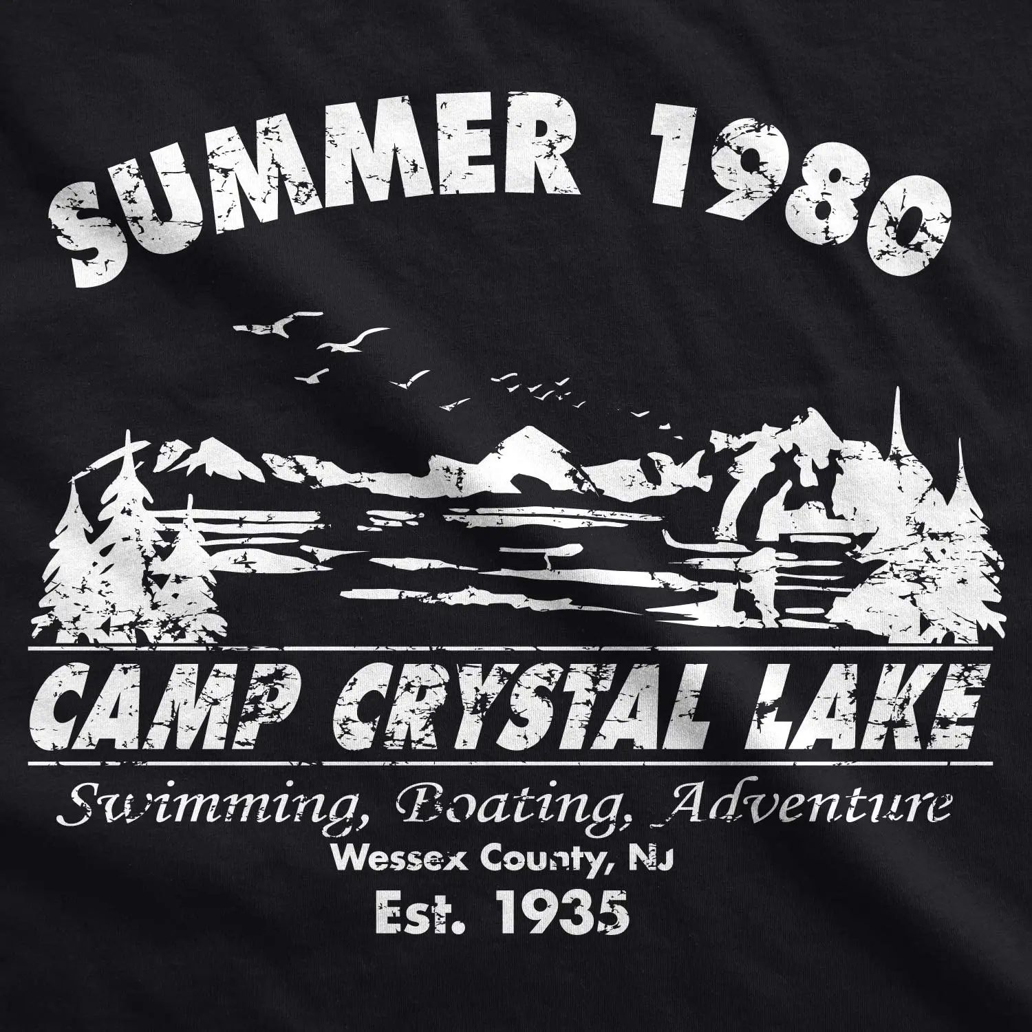 

Mens Summer 1980 Men Funny T Shirt Graphic Camping Vintage Cool 80s Novelty Tees