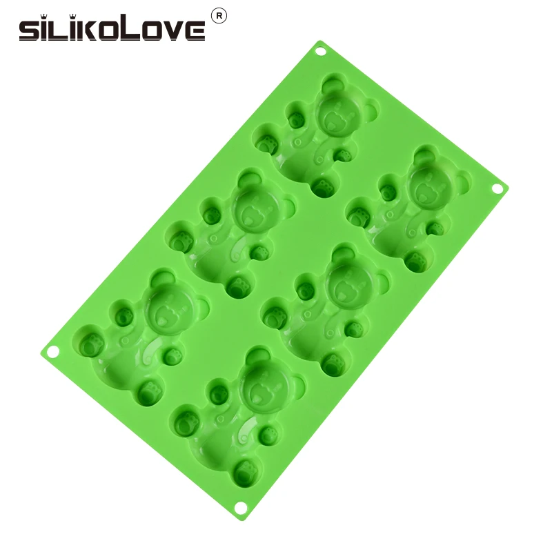 Силиконовая форма для шоколада SILIKOLOVE с милым медведем выпечки сделай сам