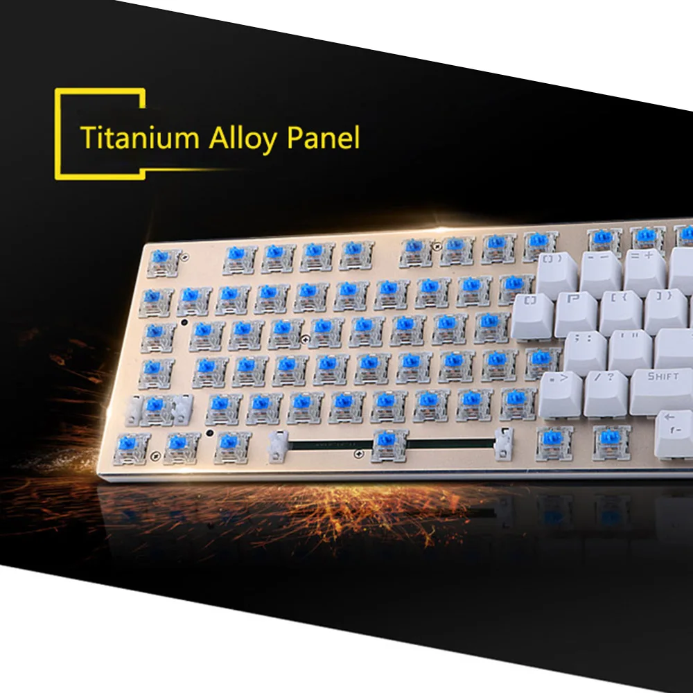 E-element Z88 81 клавишная клавиатура с RGB подсветкой NKRO USB Проводная Механическая