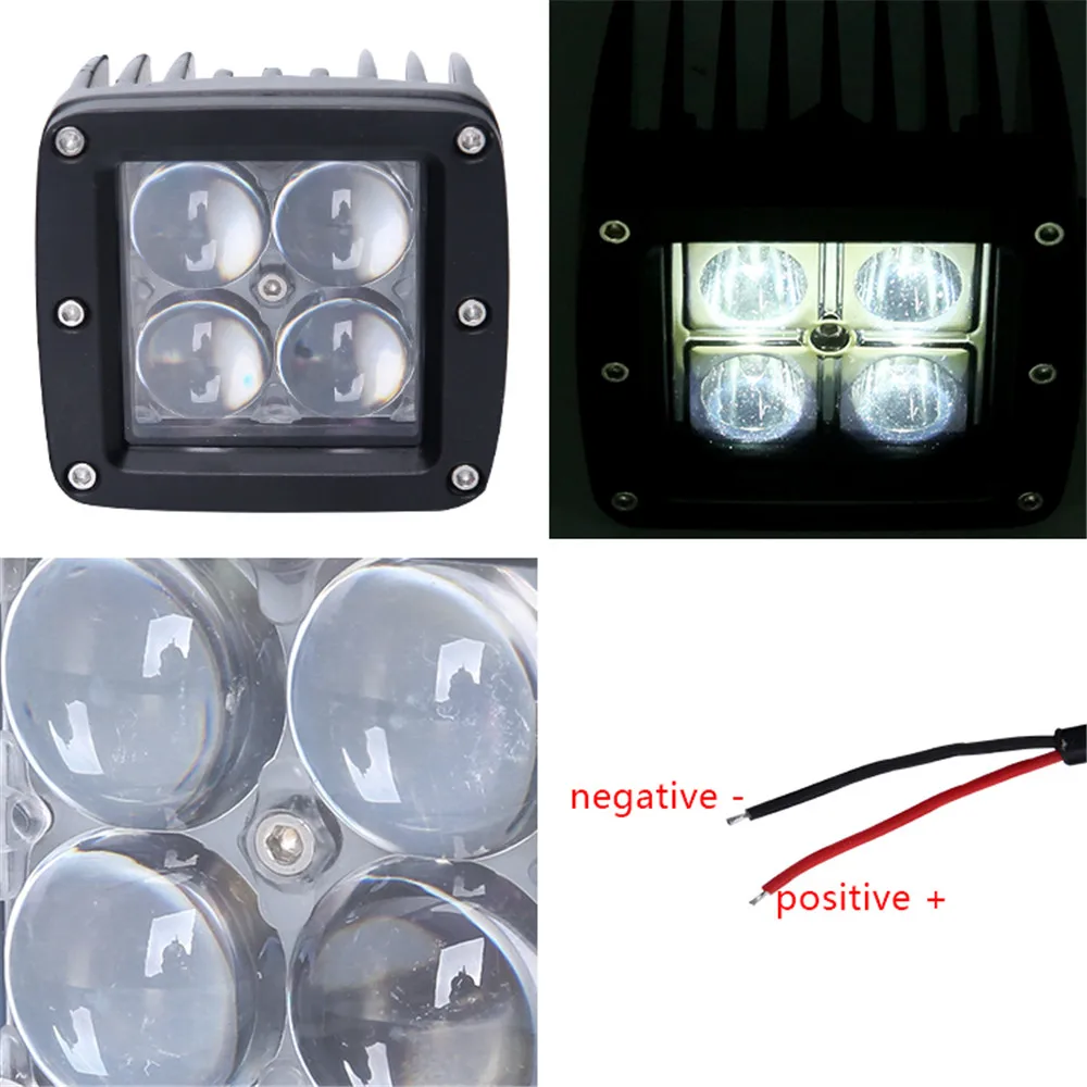 

Square Light led Work Light LED Square Spotlight Off road LED work light working lamp for truck accessories Off-road work lights