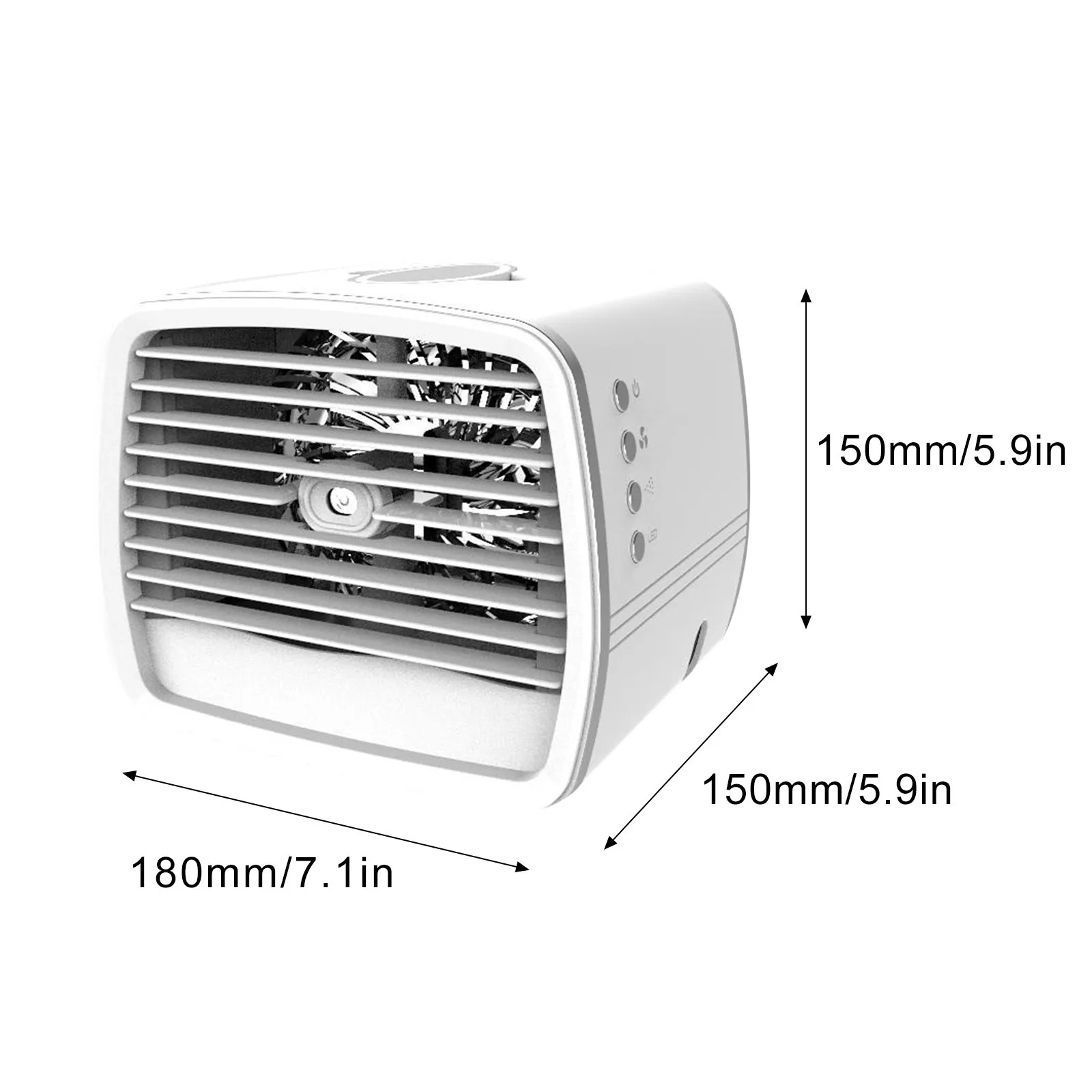 

Mini Ventilador Air Conditioner Air Cooler Fan 7 Colors Light Usb Portable Air Conditioner Fan Personal Space Cooling Fan#g4