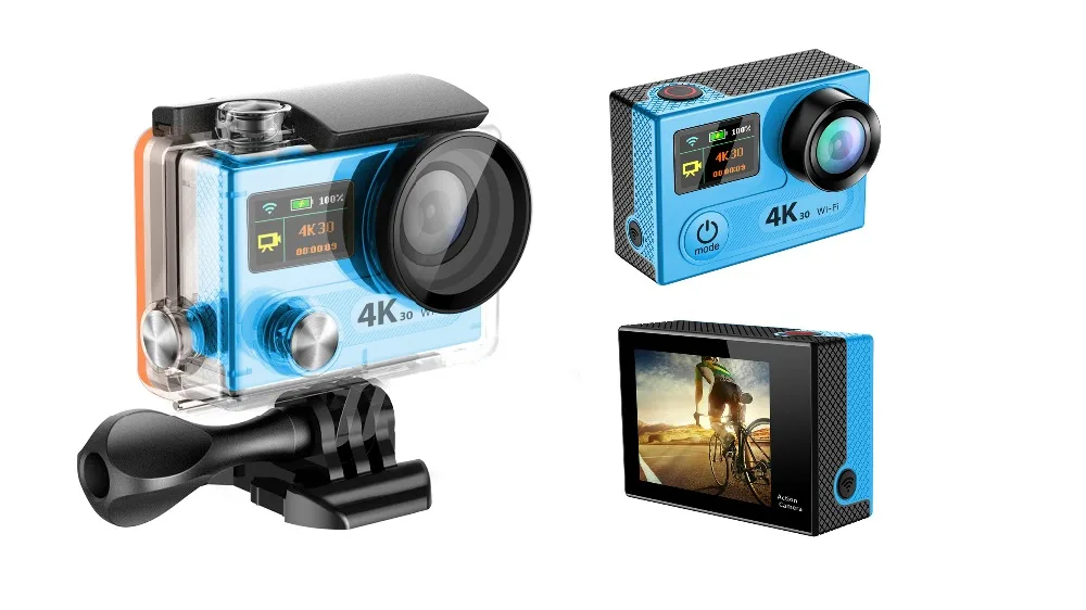 

2017 High Quality Ambarella A12 Real 4K Action Camera with Remote Dual Screen, Waterproof Action Cam