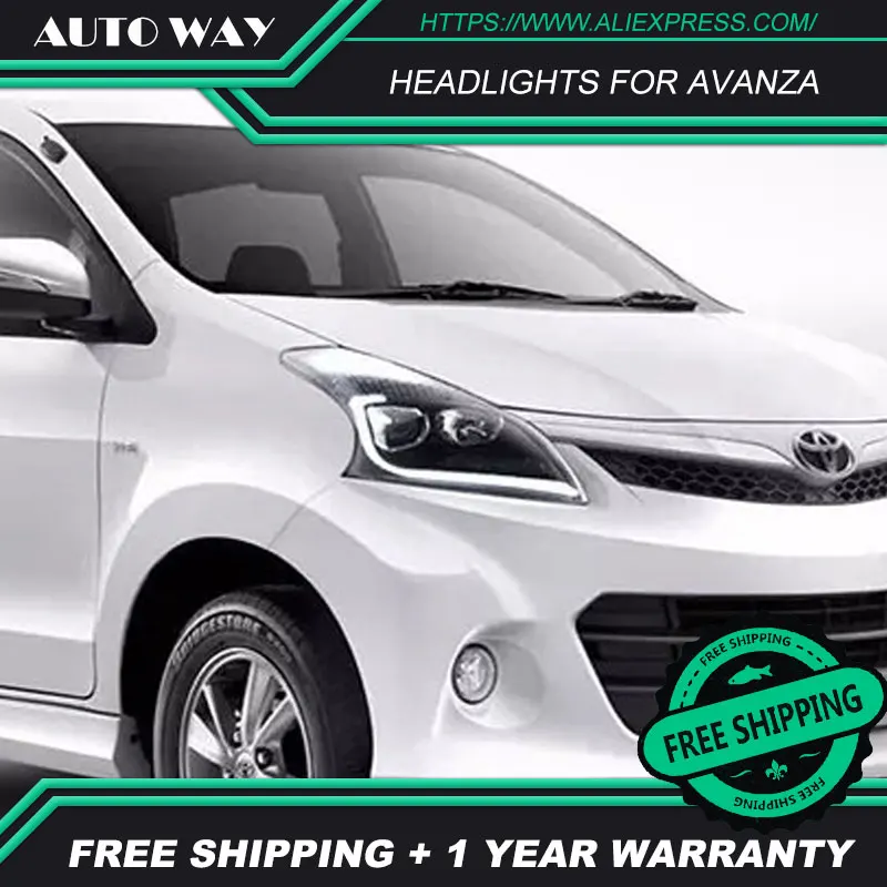 Автомобильный Стайлинг чехол для Toyota AVANZA 2012 2015 головной светильник s