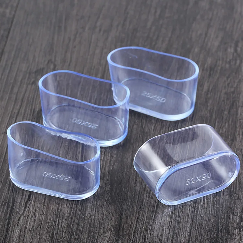 8 шт./лот прозрачный овальный резиновый стол стул нога пол крышка протектор диван