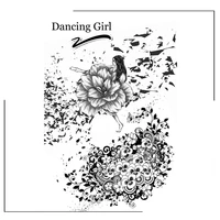 dancing girl clear silicone stamps scrapbooking crafts decorate photo album embossing cards making clear stamps new