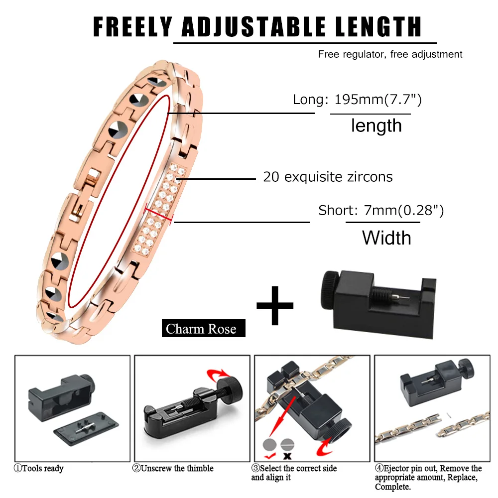 Новинка 2017 года стильное платье браслет энергии здоровья 99.99% высокий чистый