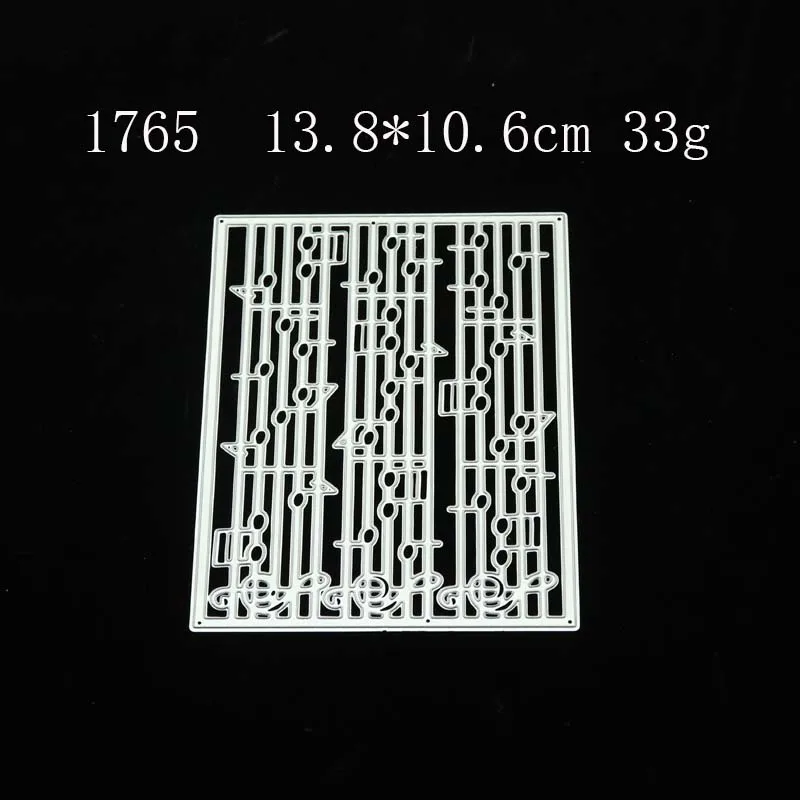 

2021 New Music Notes Frame Metal Cutting Dies Template Scrapbooking Decorative Embossing Paper DIY Card Make Stencil Craft Mold