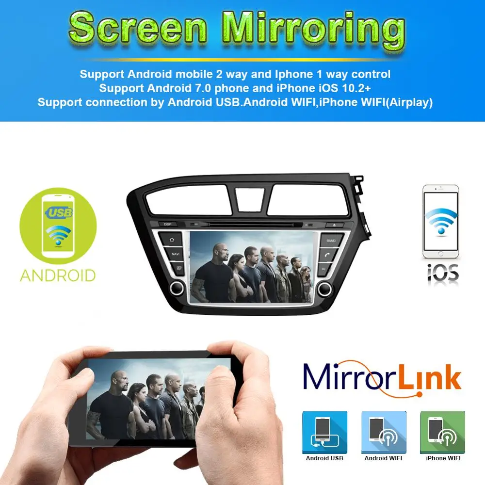 Автомобильный GPS-навигатор 8 дюймов Android 10 0 4 Гб + 64 ГБ для Hyundai I20 2014-2022