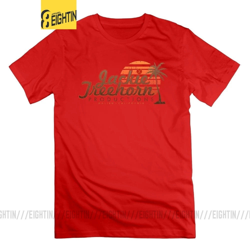 Jackie Treehorn products Футболка Большой Lebowski хлопок короткий рукав 6XL футболки Круглый вырез для мужчин большой размер футболки - Цвет: Красный