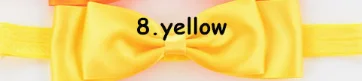 8 Factory direct children's hair band Princess double red bow hair rope baby headband full moon - Color: 8