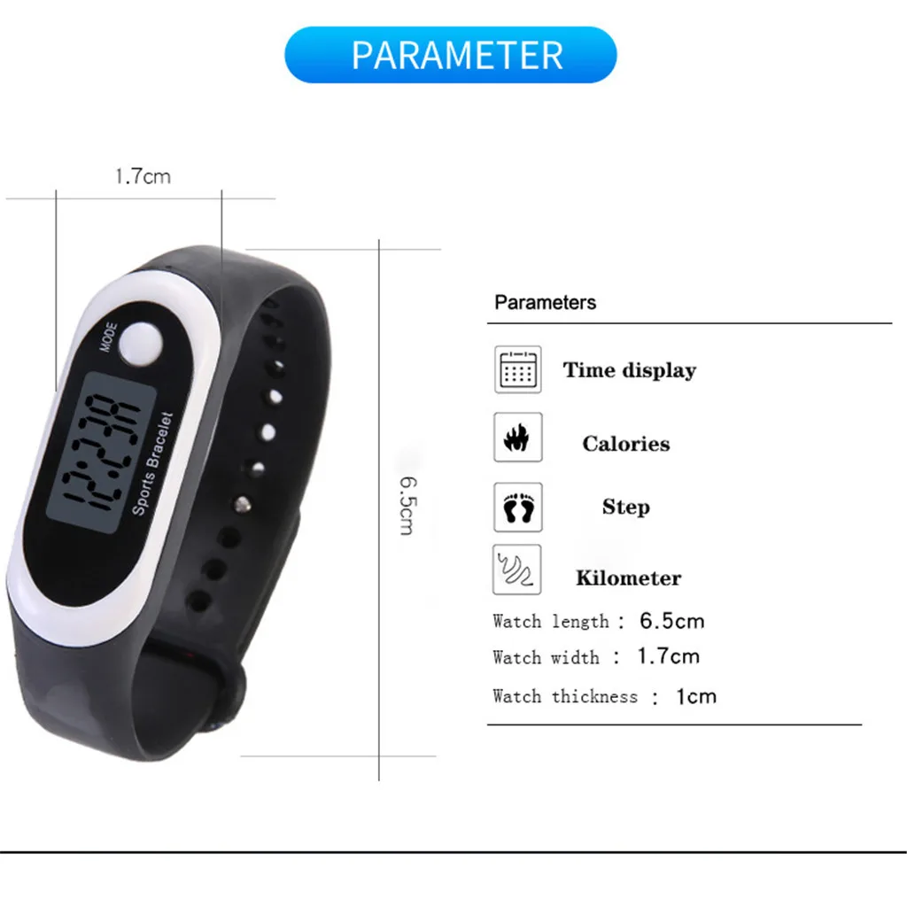 

Simple Women Watch Hand Ring Watch Led Digital Display For Girls Students Silica Smart Bracelet Sports Smart Watch