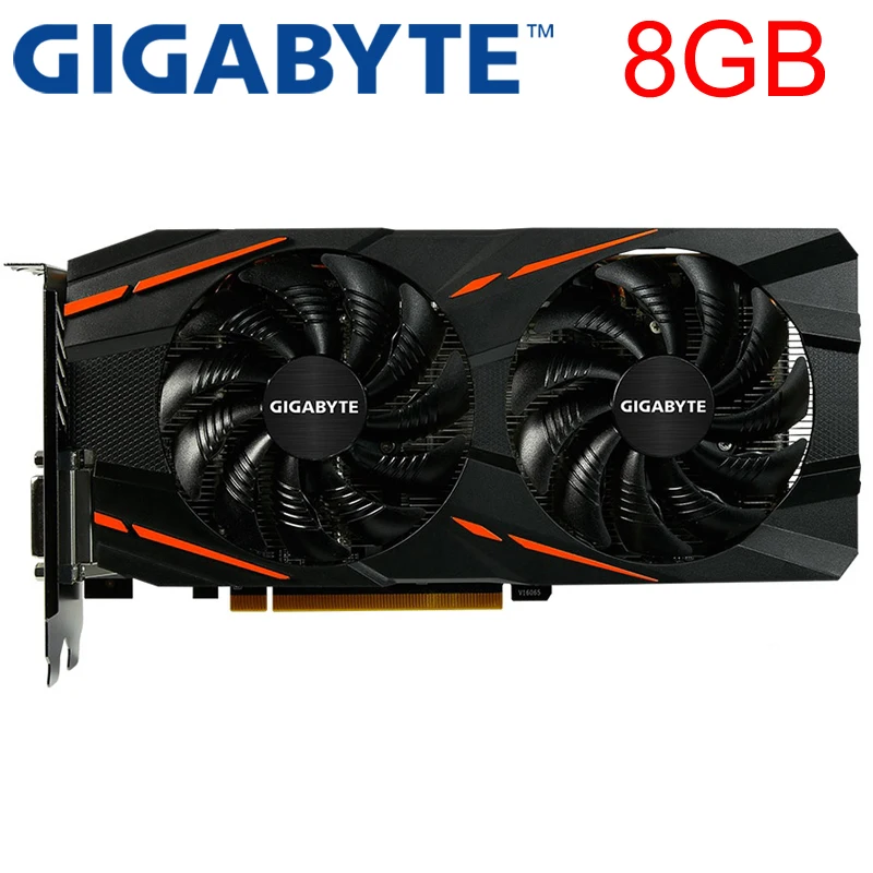 Видеокарта GIGABYTE RX 580 8 Гб 256 бит GDDR5 видеокарты для AMD 500 серии VGA карты RX580 б/у DisplayPort