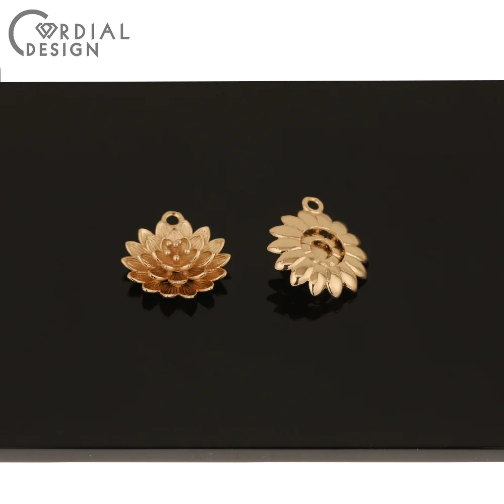 

Cordial Design 50Pcs 17*19MM Earrings Accessories/Pendant/Flower Shape/Copper/Hand Made/Charms/Jewelry Findings & Components