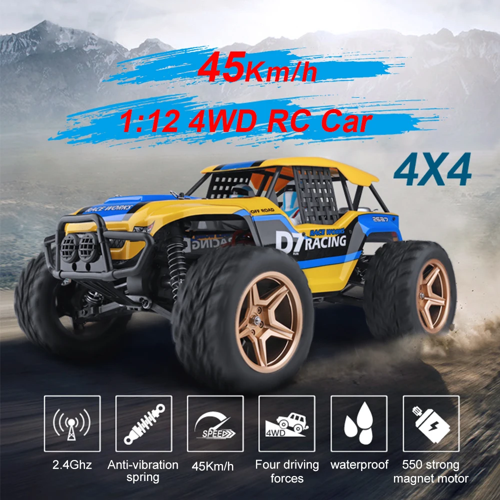 12402a WLtoys 12428 Радиоуправляемый автомобиль 1/12 4WD Электрический гоночный 50 км/ч