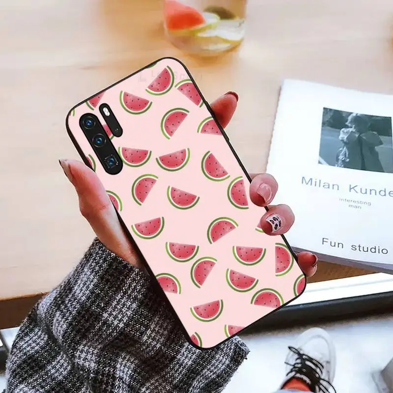 

Pink Cherries Cherry Strawberry Phone Case For Huawei honor Mate P 9 10 20 30 40 Pro 10i 7 8 a x Lite nova 5t