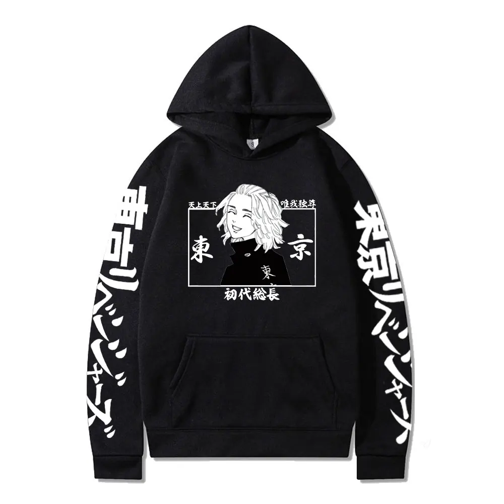 

Men Hoodies Sweatshirts 2021 Autumn Winter Tokyo Revengers Pocket Pullover Hoodie Female Male Tokyo Revengers Hooded Sweatshirt