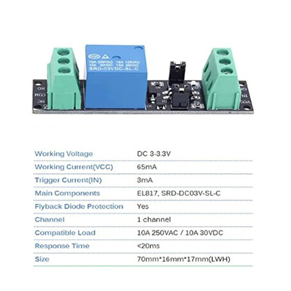 Реле 3 в модуль драйвера высокого уровня изоляционный Optocouple триггер для Arduino IOT