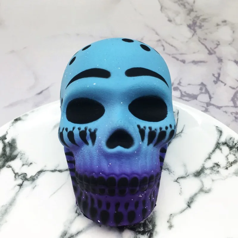 Мини меняющий цвет мягкий мультфильм Хэллоуин Антистресс мяч сжать Моти рост