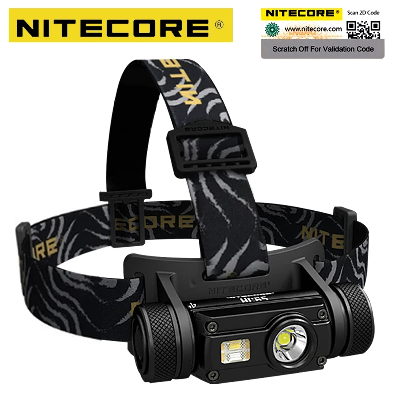 Nitecore HC65 налобный фонарь 1000LM тройной выход наружная Фара Водонепроницаемый фонарик Поддержка батареи 18650